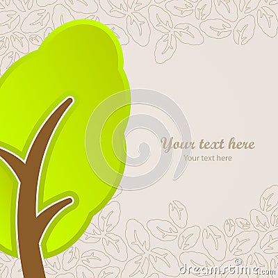 Graphic design abstract natura tree icon Vector Illustration