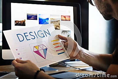 Graphic Design Creative Imagination Concept Stock Photo