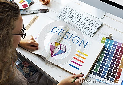 Graphic Design Creative Imagination Concept Stock Photo