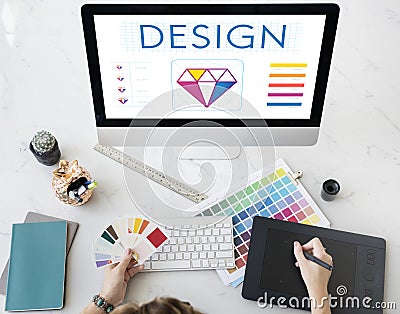 Graphic Design Creative Imagination Concept Stock Photo