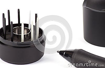 Graphic Design Digitized Pen Stock Photo