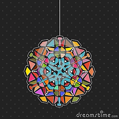 Graphic design hanging light Vector Illustration