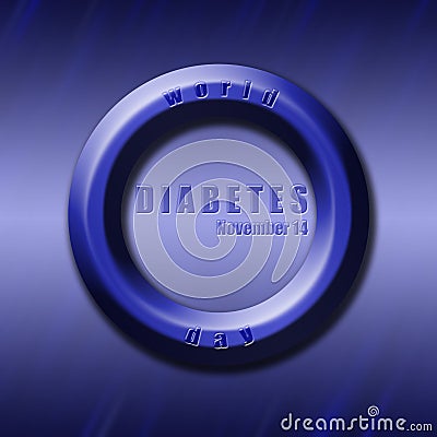 Graphic design World Diabetes Day related Stock Photo