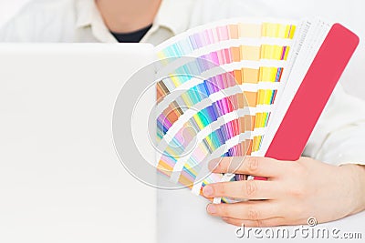 Graphic designer at work Stock Photo