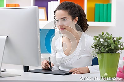 Graphic designer Stock Photo