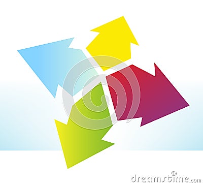 Graphic element arrow Vector Illustration