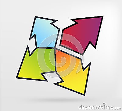 Graphic element arrow Vector Illustration