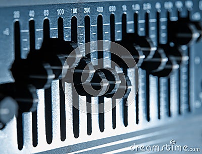 Graphic equalizer Stock Photo