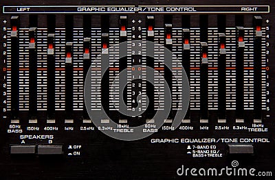 Graphic Equalizer Stock Photo