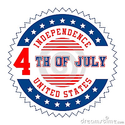 Graphic independence united states Vector Illustration