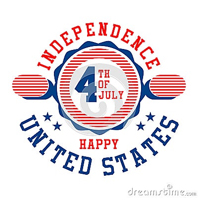 Graphic independence united states Stock Photo