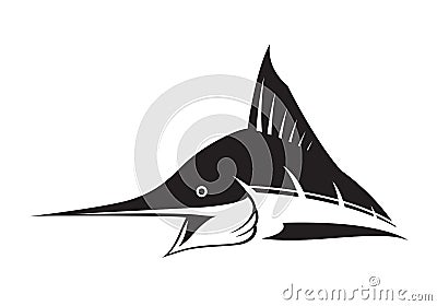 Graphic marlin fish Vector Illustration