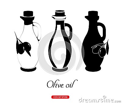 Graphic Olive Oil Concept Vector Illustration