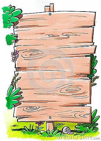 Graphic resource sign with wooden planks Stock Photo