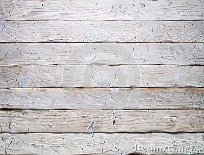 Graphic resources: background of shabby white boards with traces of nails. Stock Photo