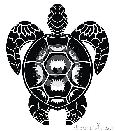 Graphic sea turtle vector design Vector Illustration