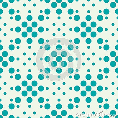 Graphic simple ornamental tile, vector repeated pattern made using circles. Vintage art abstract seamless texture can be used as Vector Illustration