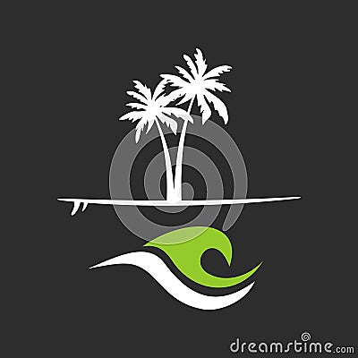 Graphic surf elements Vector Illustration