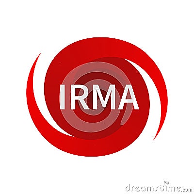 Graphic symbol of hurricane Irma Vector Illustration