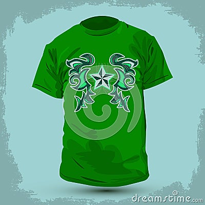 Graphic T- shirt design - Rockstar Abstract design Vector Illustration