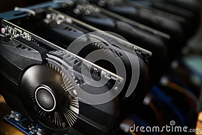 Graphic video Card Stock Photo