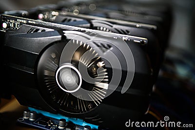 Graphic video Card Stock Photo