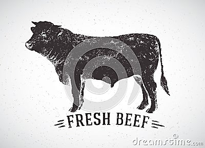 Graphical bull. Vector Illustration