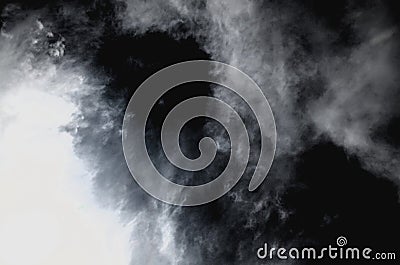 A graphical resource consisting of an abstraction that mimics the clouds of smoke. Stock Photo