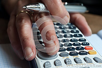 Graphics calculator Stock Photo