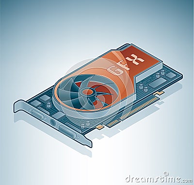 Graphics Card (GPU) Vector Illustration