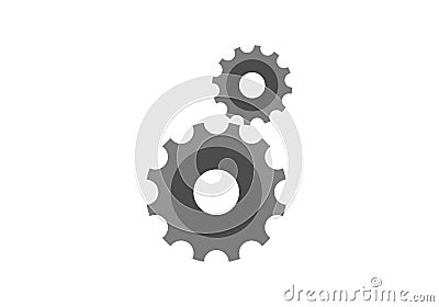 Gear, engineering logo vector Vector Illustration