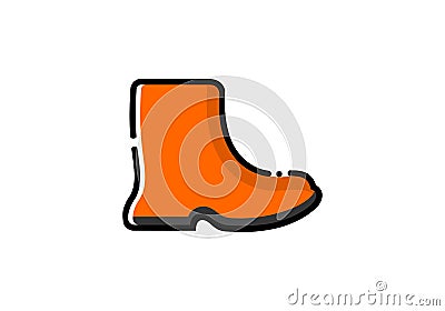 Shoe worker tool, mbe style logo Stock Photo