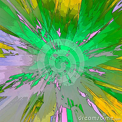 Graphics - Flash. Hyperspace, space. Stock Photo