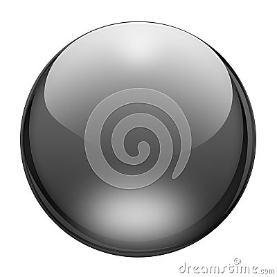 Graphite blank button Stock Photo