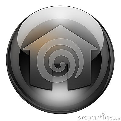 Graphite home button Stock Photo