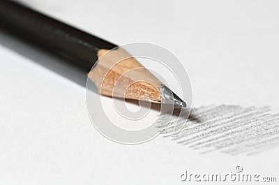 Graphite pencil Stock Photo