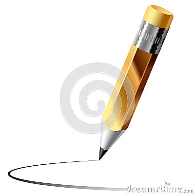 Graphite pencil Vector Illustration