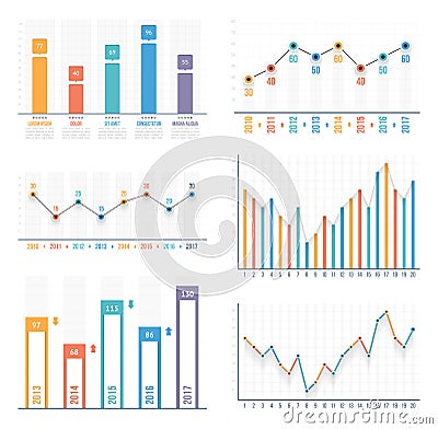 Graphs Vector Illustration