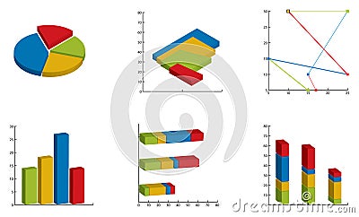 Graphs & Charts Stock Photo