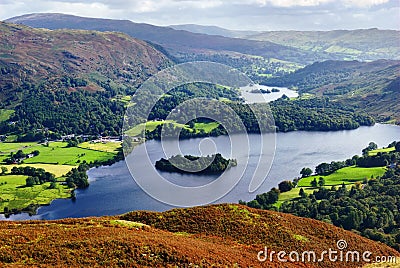 Grasmere from Silver Howe Stock Photo