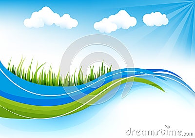 Grass background Vector Illustration