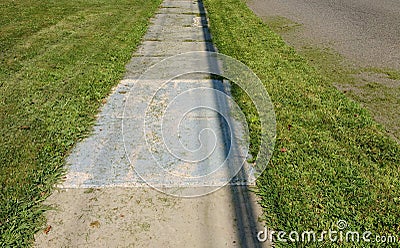 Grass Clippings from a Mowed Lawn Stock Photo