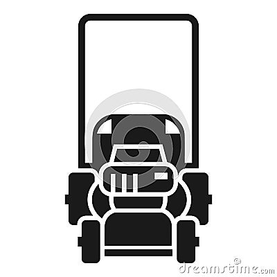 Grass cutter icon, simple style Vector Illustration