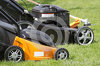 Grass cutters Stock Photo