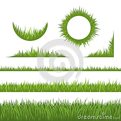 Grass design elements Stock Photo