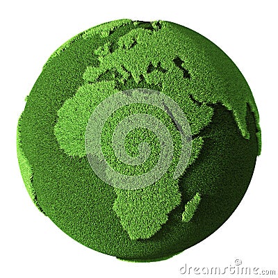 Grass Globe - Africa Stock Photo