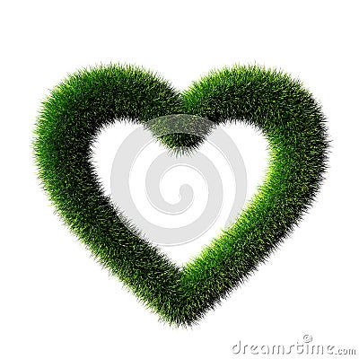 Grass heart Stock Photo