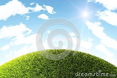 Grass Hill Stock Photo