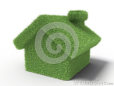 Grass house Stock Photo