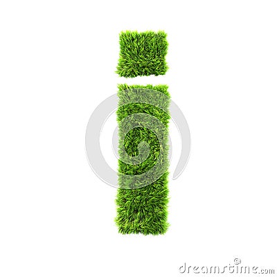 Grass lower-case letter Stock Photo